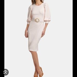 Calvin Klein puff sleeve dress